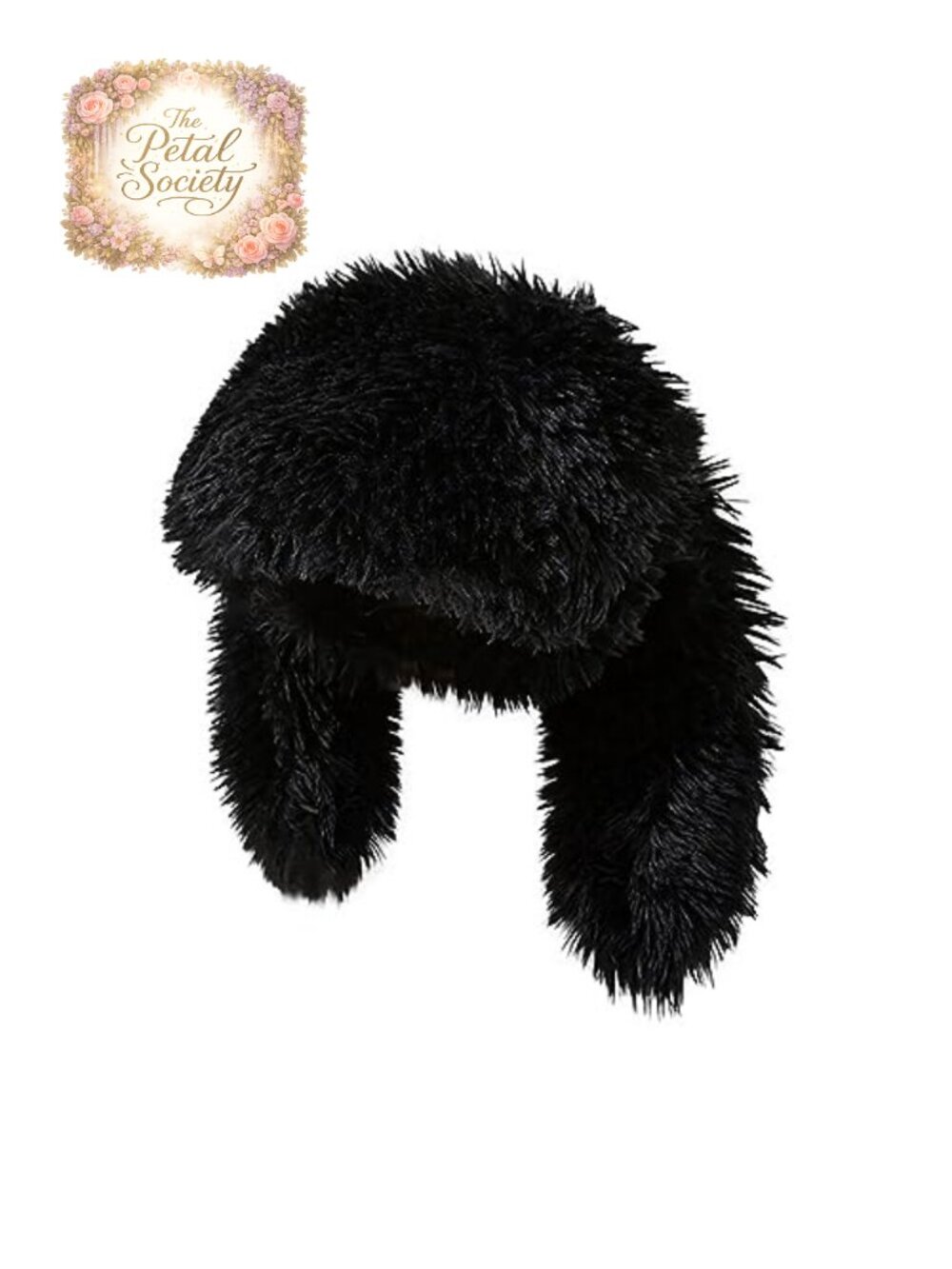 Faux Fur Bunny Ear Beanie Y2K Plush Warm Hat with Long Ears Adjustable